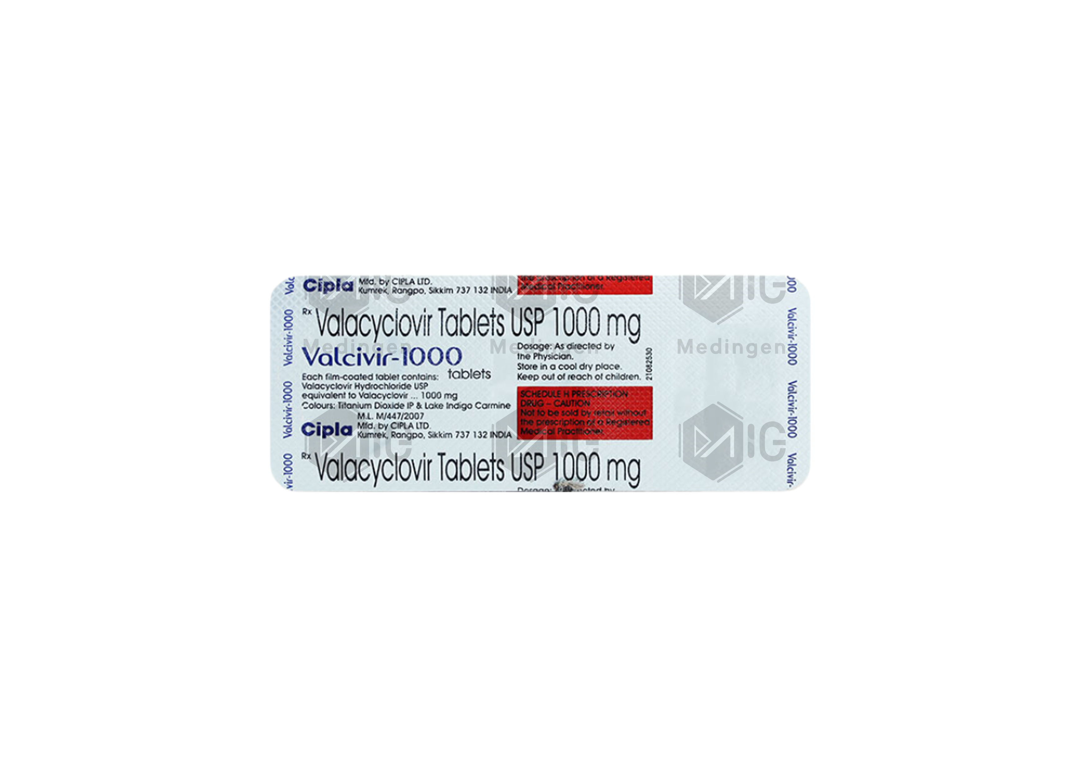 VALCIVIR 1000MG